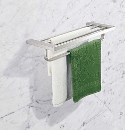 Milacio Полка для полотенец Ultra MCU.955.SS нержавеющая сталь – фотография-3